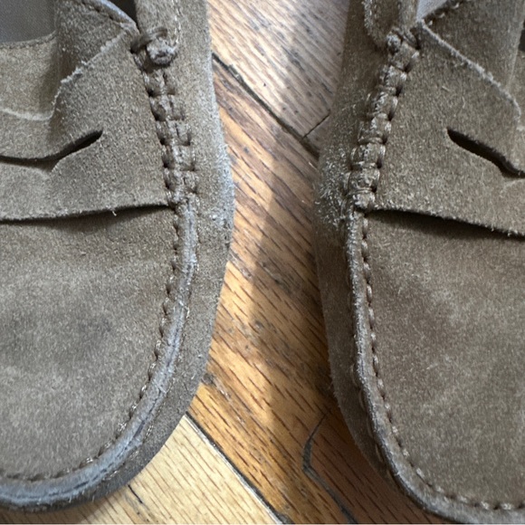 TOD’S Brown Suede Leather Loafers Driving Moccasin Size 39.5 - Picture 9 of 10
